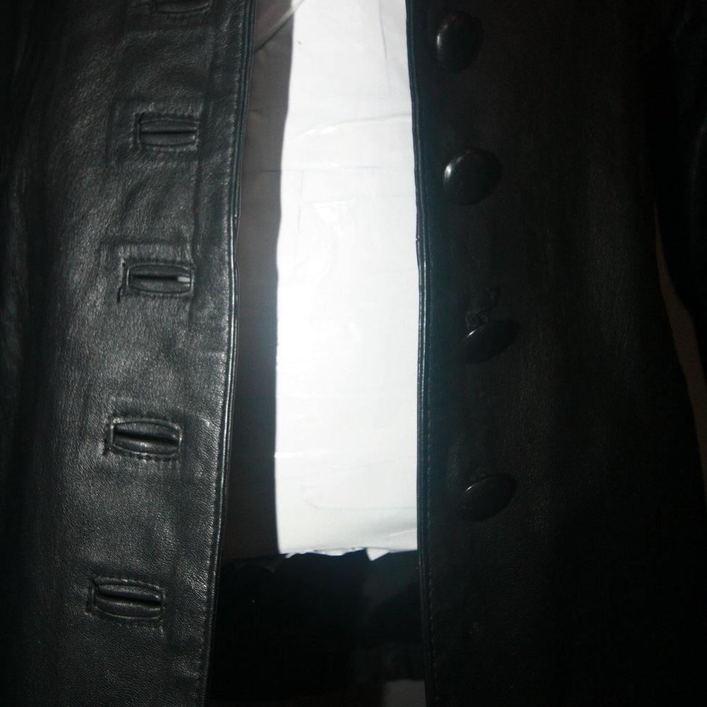Genuine Elico Ethiopian Leather Women's Jacket Size XL Black - Picture 5 of 10